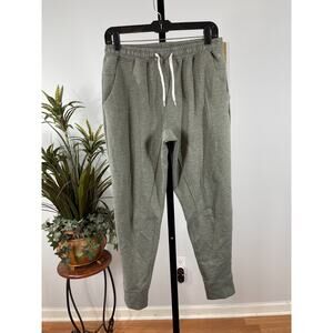 Kenneth Cole Jogger Pants Womens M Gray Tapered Leg Utility Sporty Chic Athletic